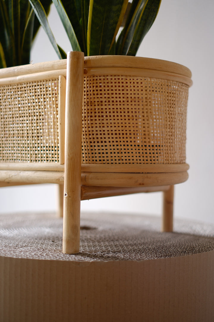Bambusständer Ø20 cm - Stilvoller Pflanzenständer